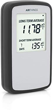 Airthings Corentium Home Radon Detector 223 Portable, Lightweight, Easy-to-Use, (3) AAA Battery Operated, USA Version, pCi/L