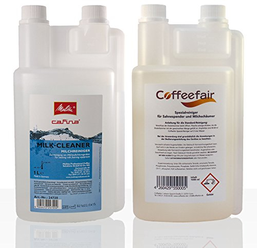 Coffeefair Bundle Melitta Cafina Spezialreiniger 1 L und Coffeefair Spezialreiniger 1 L