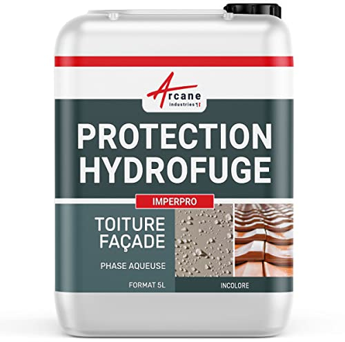 Hydrofuge et anti taches, imperméabilisant, murs, sols, toitures et facades : Imperpro - 5 L (jusqu'à 25 m²) - ARCANE INDUSTRIES