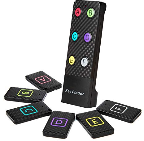 Reyke Localizzatore Chiavi Trova Chiavi, Trasmettitore Wireless Key Finder con 6 ricevitori RF, per i Tasti del Telefono Cellulare degli Animali Domestici