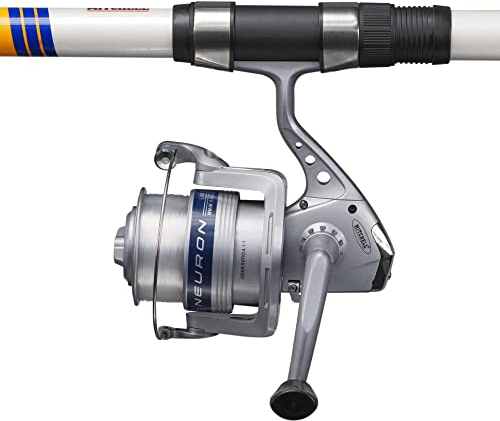 Mitchell Neuron Teleskop Brandungs Ruten- und Rollenset mit Ausrüstung für das Brandungsangeln und das Meeresangeln im Beach-Casting-Stil auf Plattfisch, Seebarsch und Dorsch