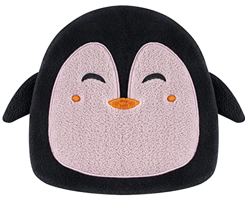 25 x 25 cm Bouillote pour Micro-ondes pour la Douleur Musculaire,Chaleur Thérapie par Froid Thérapie de Massage,Par exemple dos,ventre– Coussin Chauffant pour Micro-Ondes,(Pingouin Noir/Blanc)