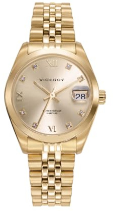 Viceroy Reloj Analógico Mujer de Acero Inoxidable - 32 mm - Movimiento de Cuarzo - 42414