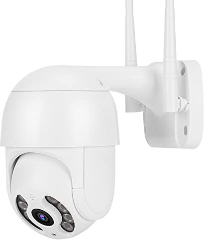 Caméra dôme PTZ étanche 2 pouces 1080P WiFi 8 lumières Surveillance de sécurité avec Icsee 110-240V Télécommande Multijoueur Détection de mouvement partagée Caméra intelligente(EU)