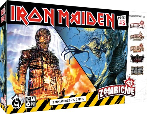 Asmodee Cmon Zombicide: Iron Maiden Pack #3 – Gesellschaftsspiele – Brettspiele – Figurenspiele – Kooperationsspiele ab 14 Jahren – 1 bis 6 Spieler – französische Version