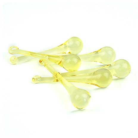 Kristall-Kronleuchter Prisma Anhänger Kristall Teardrop Ornamente Lampenteil 16x60mm/20x80mm Kristalle Beleuchtung Lampenübersetzungsteile (Color : 10pcs, Größe: 20x80mm)