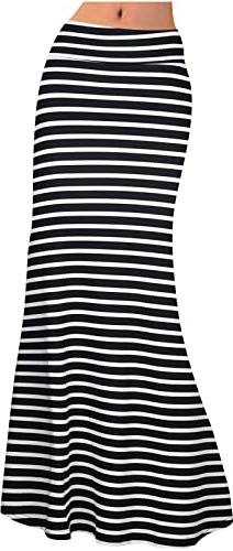 NSICBMNO Jupes maxi pour femme - Jupe crayon longue plissée taille haute - Jupe d'été pour femme - Jupe sirène en queue de poisson - Jupe moulante évasée pour les vacances, la plage, le salon, 02