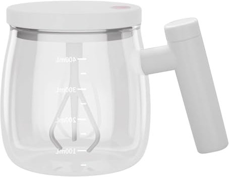 Pocoiau Efficiente Tazza da caffè con Agitazione Automatica Tazza Vetro Elettrica Bicchiere Miscelazione Automatica Tazze Miscelazione Rapida Adatte per caffè E Latte