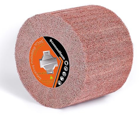 Rulli abrasivi per rasatura, grana 320, manicotti abrasivi per smerigliatrice, rullo abrasivo, spazzola per rasatura, legno per metallo, superfici in pietra, ristrutturato, motivo satinato, 120 x 100