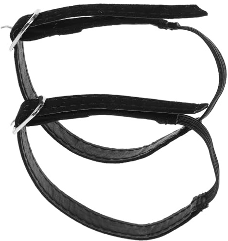 HORIALENCE Cinturini Regolabili per Tacchi Alti da Donna, Cinturini Elastici per Tallone Comodi e Sostituibili, Accessori Anti-caduta per Scarpe senza Lacci, Set da 2 Pezzi in Pu Resistente