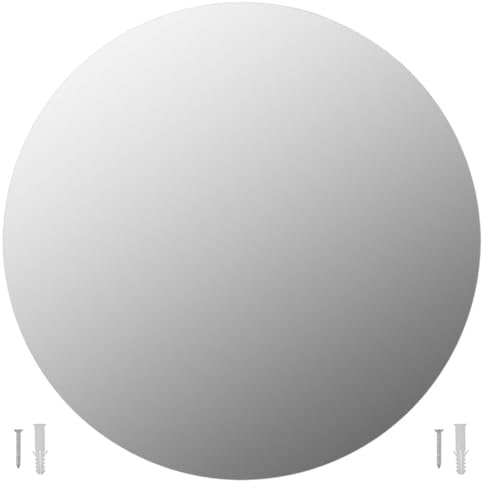 vidaXL Väggspegel rund 60 cm glas