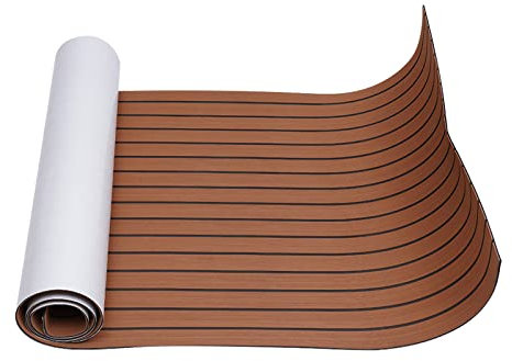RainWeel Eva-Schaum Teak Bodenbelag Selbstklebend Decksbelag Schaumstoff-Bodenbelag für Boote Yachten Marine 269x89x0.6 cm