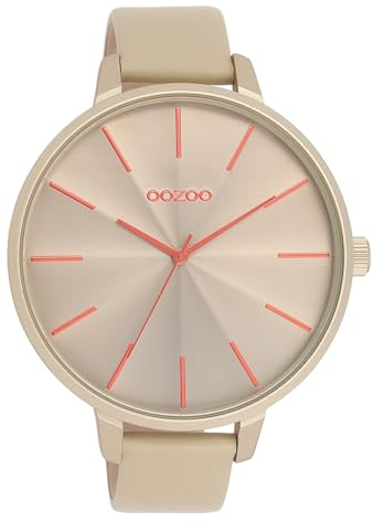 Oozoo Timepieces Damen Uhr | Armbanduhr Damen mit Lederarmband | Hochwertige Uhr für Frauen | Edle Analog Damenuhr in rund C11251