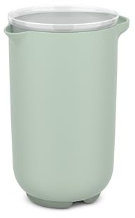 Mepal - Rührbecher mit Deckel Chef it - Verschließbar, in der Kühlschranktür - Rutschfester Boden für zusätzliche Stabilität - Mikrowellen- und Spülmaschinengeeignet - 1000 ml - Nordic sage