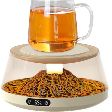Mug Warmer, 4 Temperature Setting Cup Warmer, Smart Temperature Cup Warmer, Portable Mug Heater, Candle Heating Plate, Drink Warmer With Temperature Display, Electric Mug Warmer,Portable Coffee Warmer