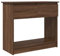 vidaXL Brown Oak Console Table with Drawers - Modern Engineered Wood Living Room/Hallway Furniture 85.5x38.5x74.5 cm