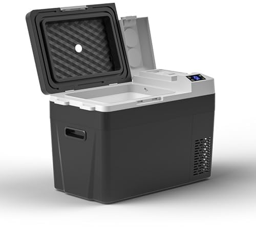 Portable Refrigerator Freezer with WIFI APP Control, 12V Compressor Cooler for Car and Home, Temperature Range -7.6℉ to 50℉, Dual Power DC 12/24V & AC 110/240V