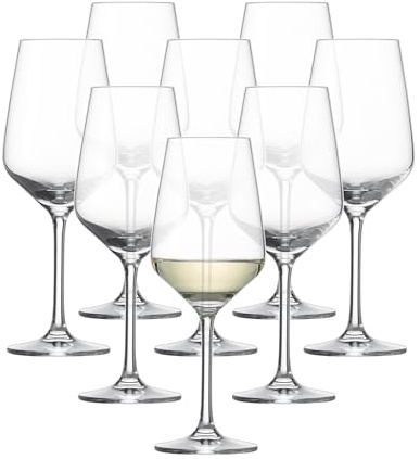 Eater x Zwiesel Fortessa Host Crystal Glass, 12 Ounce White Wine (Set of 8), Clear