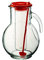 Bormioli Kufra Caraffa, Vetro, Rosso, 31.2 x 23.6 x 19.6 cm