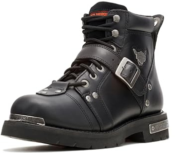 Harley-Davidson Men's Brake Buckle Leather, Black, 11 Wide