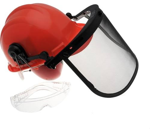 Jardiaffaires Casque forestier Professionnel avec visière et Anti-Bruit Normes CE