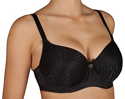 Selene Reggiseno Donna Imbottito con Coppa Morbida e Ferretto Coppa Art. Norma (3, Nero)