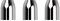 L-Style Champagne Ring Silber Premium Metal 3 Stück im Set