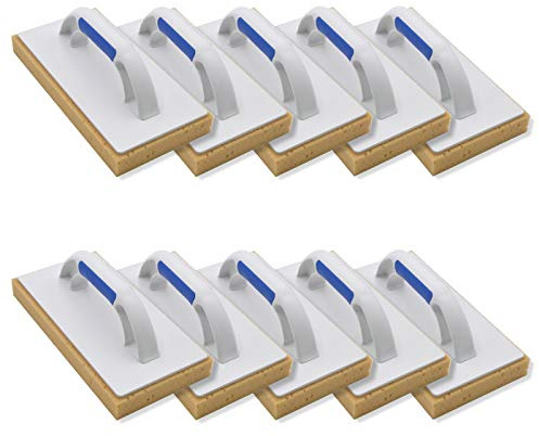 10er Set DEWEPRO® Schwammbrett 280x140mm - Fliesenschwamm mit 30mm starker Schwammauflage - Schwamm für die Fliesenreinigung
