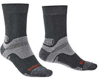 Bridgedale HIKE Midweight Merino Performance Boot Original-Men's- Large-Gunmetal