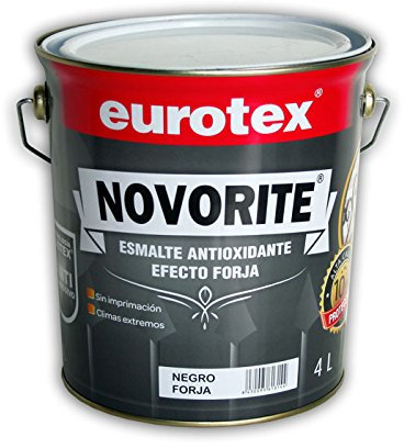 NOVORITE EFECTO FORJA COLOR GRIS ACERO 4L DIRECTO SOBRE EL OXIDO