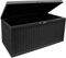idooka Large Garden Storage Box with Lid 340L - Water Resistant Plastic Lockable - Furniture Cushions/Wellies/Logs/Coal/Garden Tool Grey Deck Box/Garage