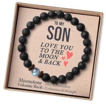 THEMEROL Mens Bracelet Teens Boys Gift Ideas Teenage Him Kids Son 12 14 16 18 Year Old Birthday Confirmation Graduation Beaded Bracelets Cool Unique Christmas Day Stocking Stuffers Valentines Easter