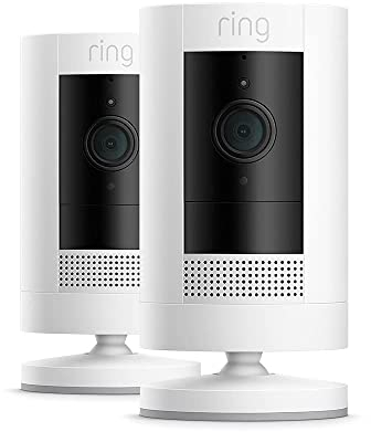 Ring Outdoor Camera Battery (Stick Up Cam) | HD wireless outdoor Security Camera with Two-Way Talk, Wifi, Works with Alexa, alternative to CCTV | 30-day free trial of Ring Home | 2 Cameras