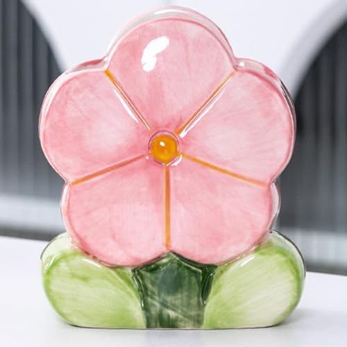 Busnos pennhållare blomma rum dekoration Kawaii pennhållare rosa pennhållare penselhållare pennor organisatör söt pennhållare boho stil estetisk pennhållare skrivbord tillbehör gåva för kvinnor