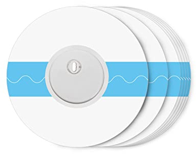 RSYIYO 60Pack Freestyle Libre 3 Sensor Covers Waterproof CGM Adhesive Patches for Libre 3 Plus Sensor, Transparent with No-Glue on the Center, 15Days Long Stay Hypoallergenic and Latex-Free