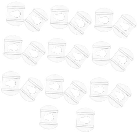 Artibetter Crochets Muraux en Acrylique Transparents Lot de 20 Style Compact et Élégant Gain de Place Accessoires Pratiques pour Accrocher sans Percer pour Cadres Photo et Miroirs