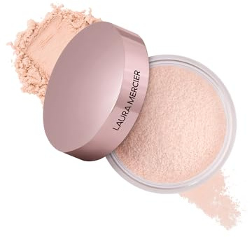 Laura Mercier Durchscheinendes loses Pulver, 24 Stunden Helligkeitskontrolle, angereichert mit Vitamin C und E, weiches mattes Finish, für normale bis fettige Haut, 4 Töne für praktisch alle Töne