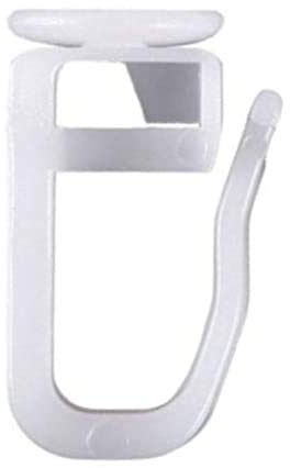 Flachkopfgleiter eckig | 50 Stück | Kopf 11x10mm | Haken Gardinengleiter Vorhang