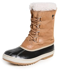 Sorel 1964 PAC Nylon Waterproof bottes d'hiver imperméables pour homme, Marron (Camel Brown x Black), 41.5 EU