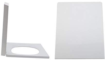 Milano Dalton Modern White Toilet WC Quick Release Soft Close Seat - 360mm x 430mm