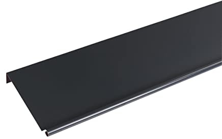 Bande de rive biseau ALUMINIUM GRIS ARDOISE - 2M - Dimension du profilé 200 mm