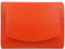 Mini Geldbeutel Damen, Reise Geldbörse, klein viele Fächer, Leder orange, RFID Blocker Münzfach groß | Portmonee Geldtasche Portemonnaie Damengeldbörse Damenportemonnaie Damengeldbeutel Damenportmonee