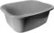 OptiProducts® 11L Liter Plastic Washing Bowl Rectangular Multi-Purpose Basin Mixing Pot Sink Tidy Organizers (Grey)