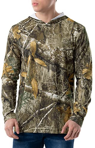 Realtree Men's Performance Pullover Hoodie, Realtree Edge Camo, Large