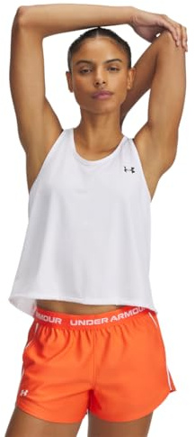 Under Armour Femme Tech Swing Tank Top Veste, (100) Blanc/Noir, S EU