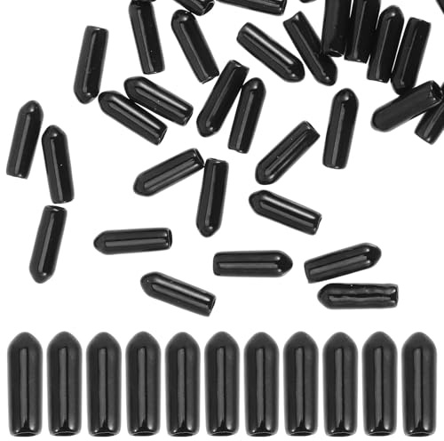 BATHVEVE 500 Pezzi Fermaganci in Plastica Nera per Pannelli Forati, Accessori Robusti per Ganci da 1/4 Pollice, per Officina e Organizzazione Efficiente