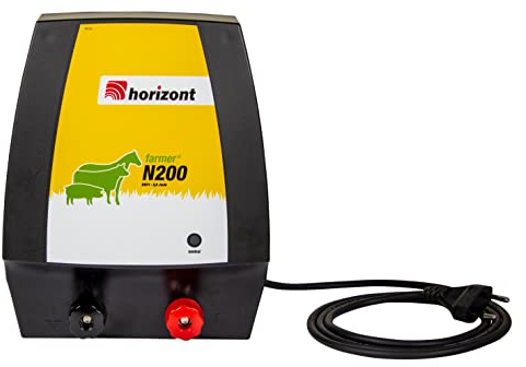 horizont Weidezaungerät 230V, 1,5 J - farmer N200 - mit Power Control, für Elektrozaun, Weidezaun, Elektrozaungerät, elektrischer Weidezaun, für mittlere Zaunanlagen