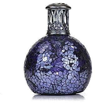 Ashleigh & Burwood Small Fragrance Lamp | All Because | Hand-Crafted Lilac & Indigo Mosaic | 30-40 Minute Burn Time | Home Fragrance & Air Purifying Diffuser