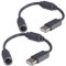 Fosmon Dongle kompatibel mit Microsoft Xbox 360 Controller (Adapter Controller USB Breakaway Kabel) - 2 Pack