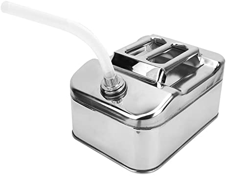 Benzinkanister 20L Metall, Tragbare KraftstoffKanister mit Flexibles Ausgießer Edelstahl Benzintank Auto LKW Kraftstoffkanister Ölfass Benzinkanister Reservekanister für Benzin Diesel, 10L/20L